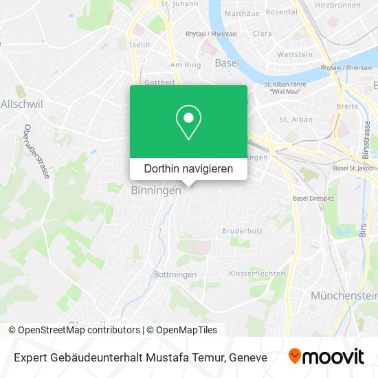 Expert Gebäudeunterhalt Mustafa Temur Karte