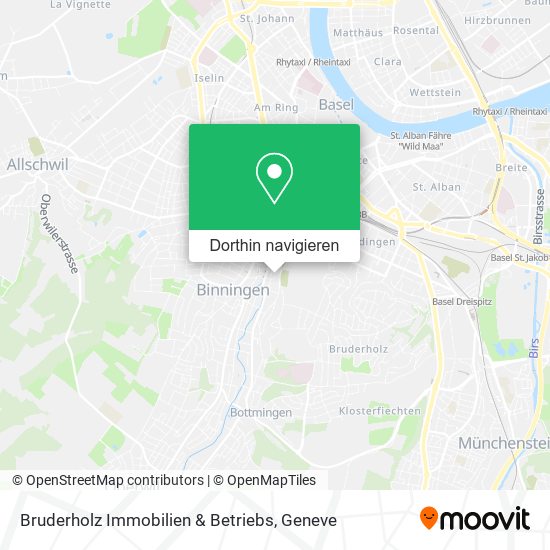 Bruderholz Immobilien & Betriebs Karte