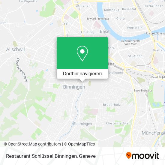 Restaurant Schlüssel Binningen Karte