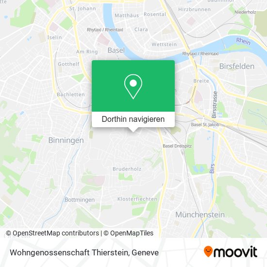 Wohngenossenschaft Thierstein Karte