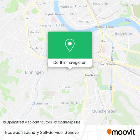 Ecowash Laundry Self-Service Karte
