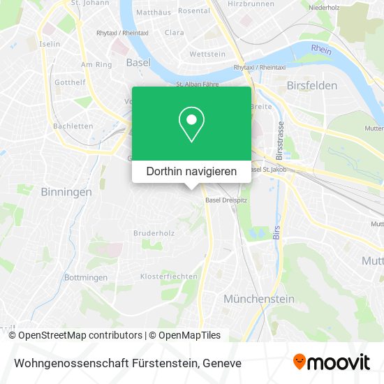Wohngenossenschaft Fürstenstein Karte