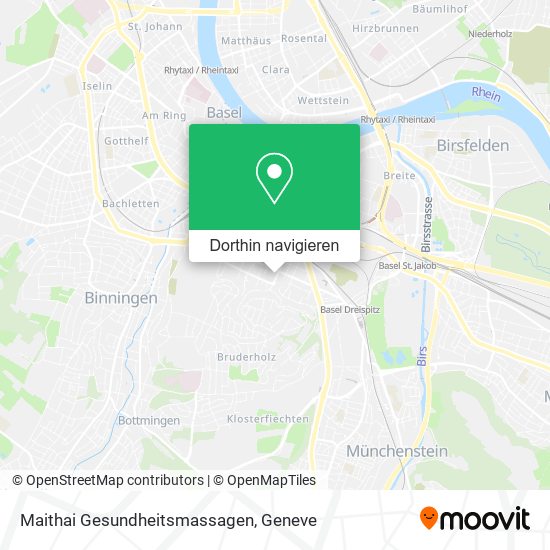 Maithai Gesundheitsmassagen Karte