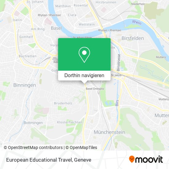 European Educational Travel Karte