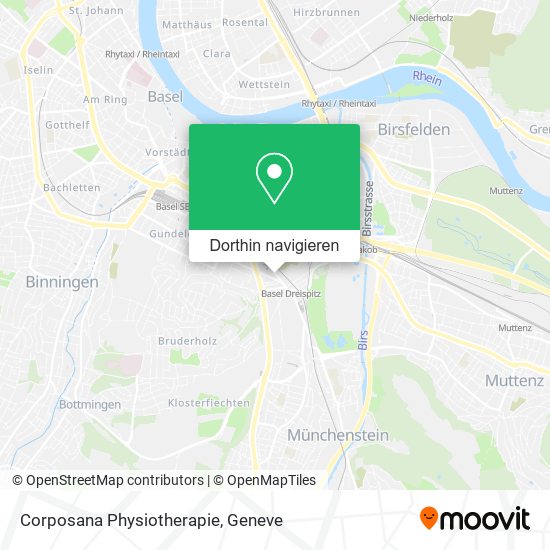 Corposana Physiotherapie Karte