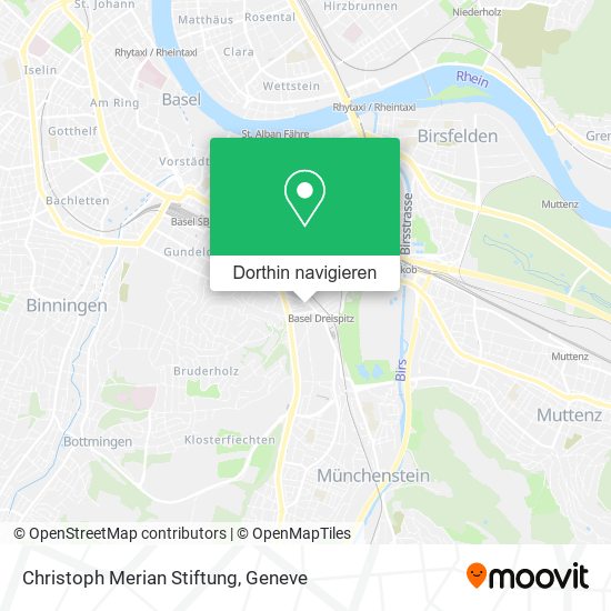 Christoph Merian Stiftung Karte