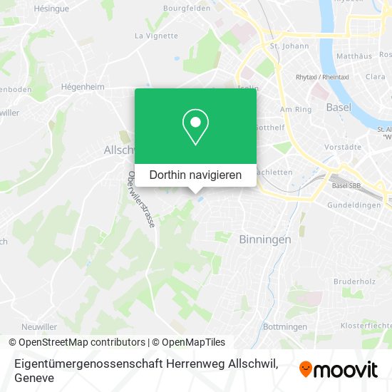 Eigentümergenossenschaft Herrenweg Allschwil Karte