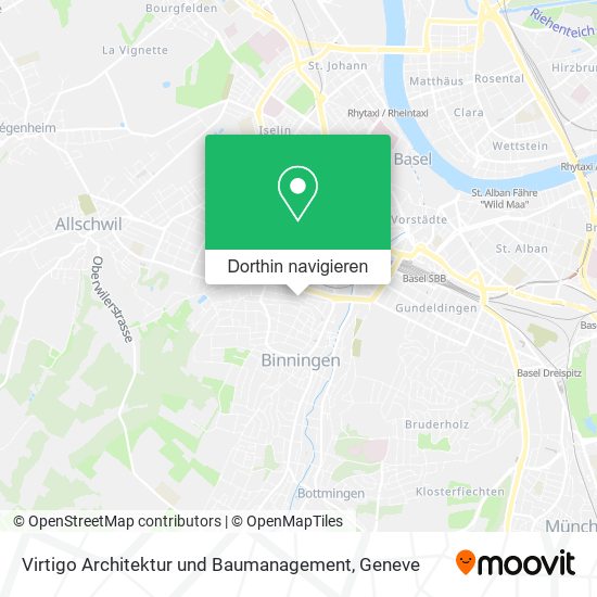 Virtigo Architektur und Baumanagement Karte