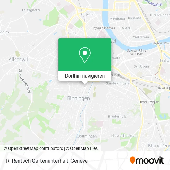 R. Rentsch Gartenunterhalt Karte