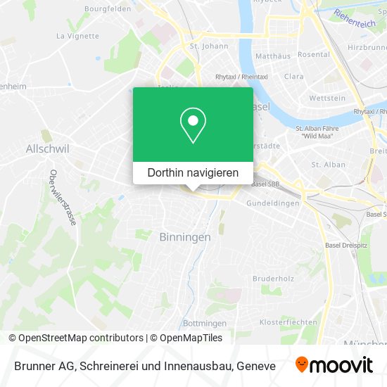 Brunner AG, Schreinerei und Innenausbau Karte