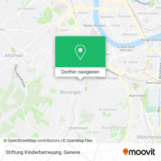 Stiftung Kinderbetreuung Karte