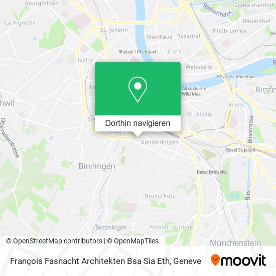 François Fasnacht Architekten Bsa Sia Eth Karte