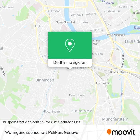 Wohngenossenschaft Pelikan Karte