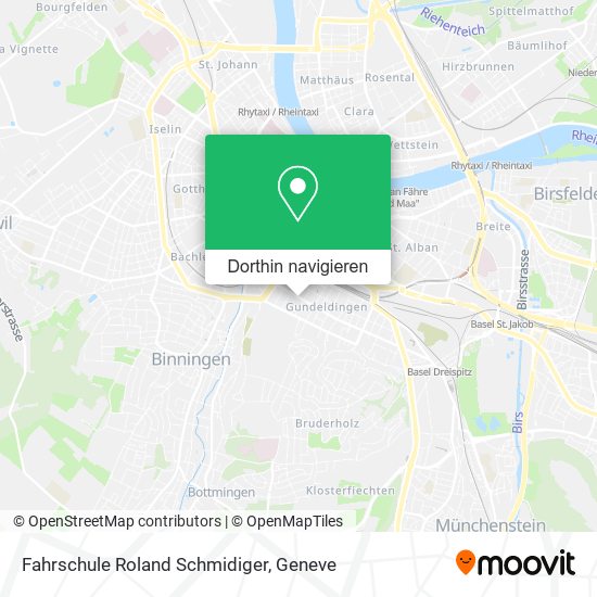 Fahrschule Roland Schmidiger Karte