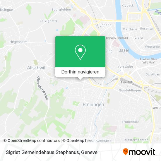 Sigrist Gemeindehaus Stephanus Karte
