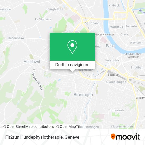 Fit2run Hundephysiotherapie Karte
