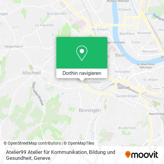 Atelier99 Atelier für Kommunikation, Bildung und Gesundheit Karte