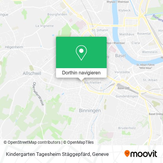 Kindergarten Tagesheim Stäggepfärd Karte