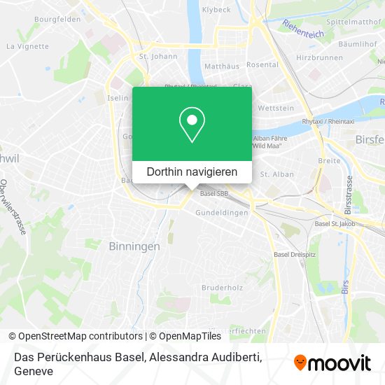 Das Perückenhaus Basel, Alessandra Audiberti Karte