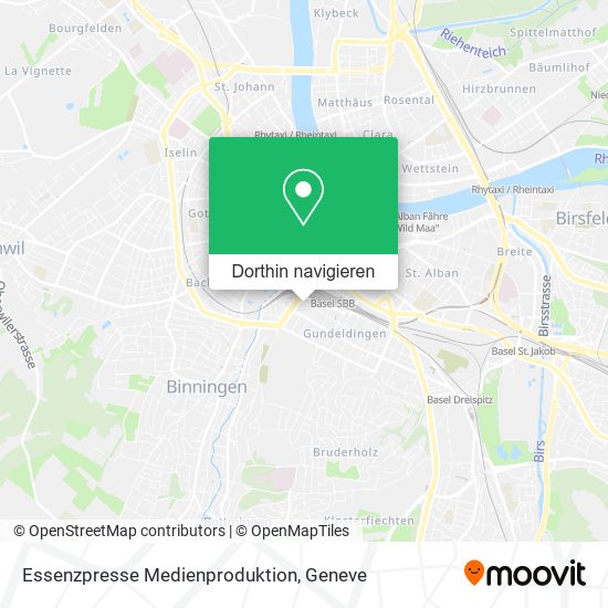 Essenzpresse Medienproduktion Karte