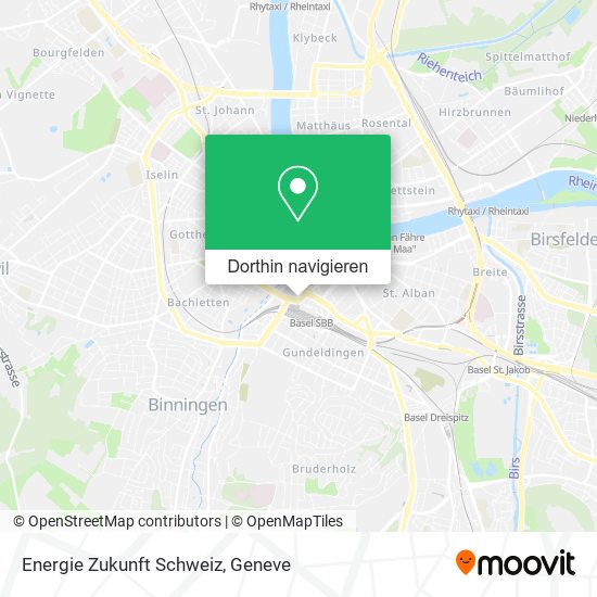 Energie Zukunft Schweiz Karte