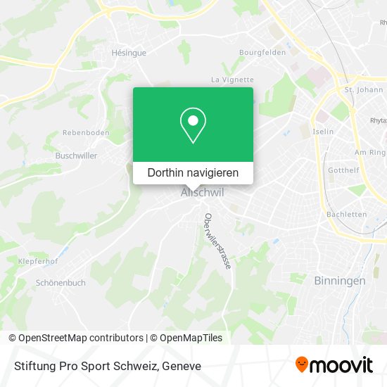 Stiftung Pro Sport Schweiz Karte