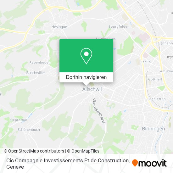 Cic Compagnie Investissements Et de Construction Karte