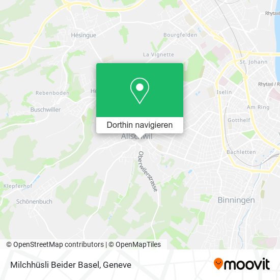 Milchhüsli Beider Basel Karte