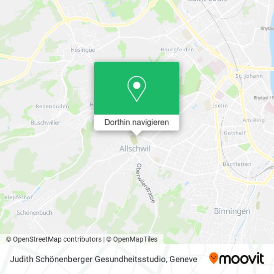 Judith Schönenberger Gesundheitsstudio Karte
