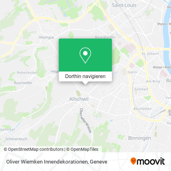 Oliver Wiemken Innendekorationen Karte