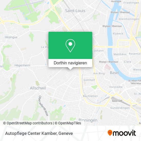 Autopflege Center Kamber Karte