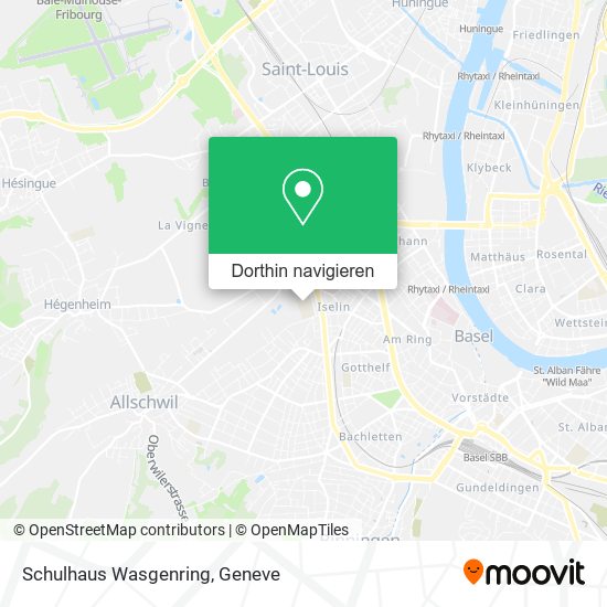 Schulhaus Wasgenring Karte