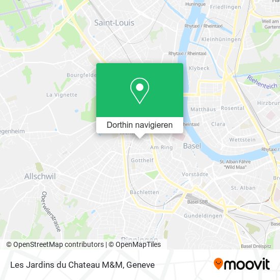 Les Jardins du Chateau M&M Karte