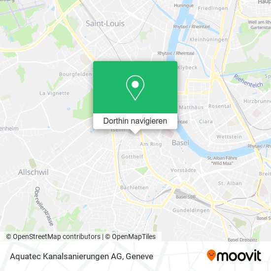 Aquatec Kanalsanierungen AG Karte