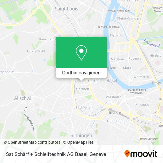 Sst Schärf + Schleiftechnik AG Basel Karte