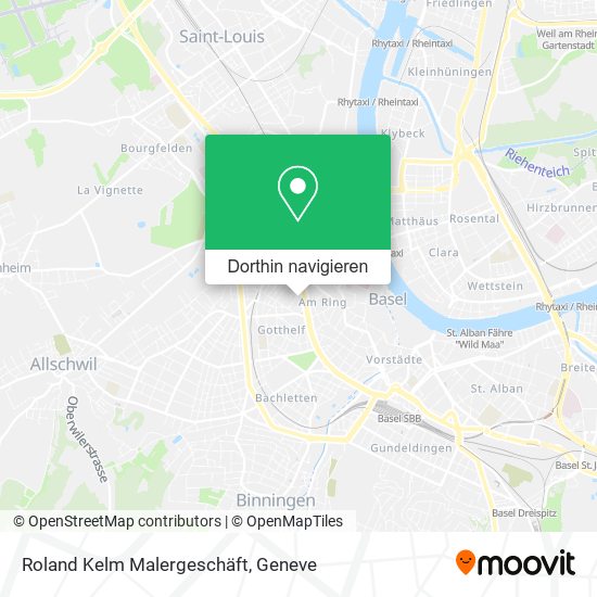 Roland Kelm Malergeschäft Karte