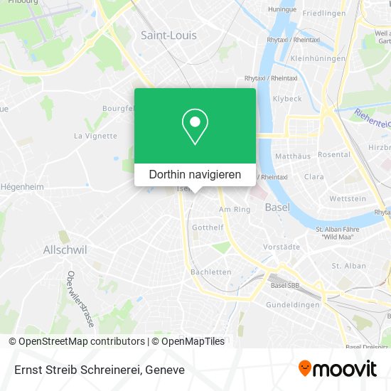 Ernst Streib Schreinerei Karte
