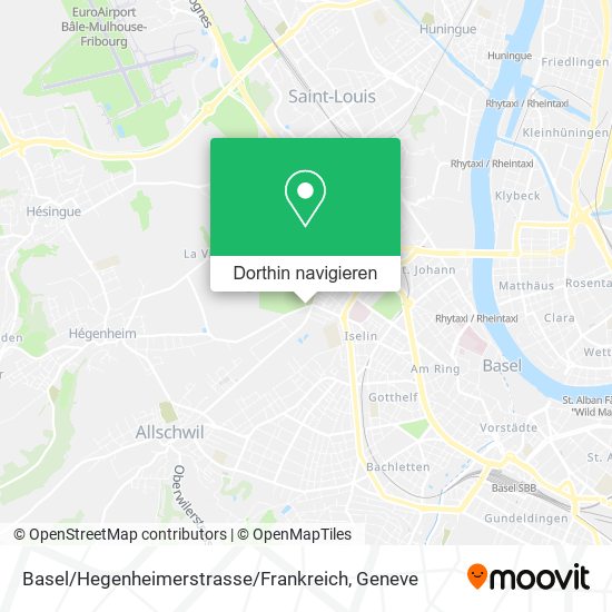 Basel / Hegenheimerstrasse / Frankreich Karte