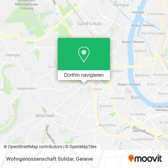 Wohngenossenschaft Solidar Karte