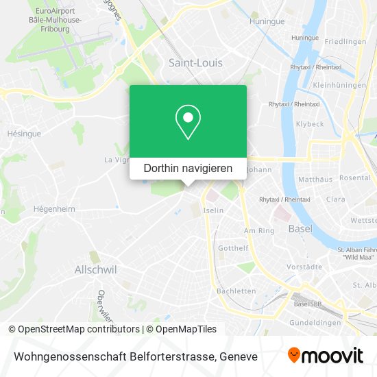 Wohngenossenschaft Belforterstrasse Karte