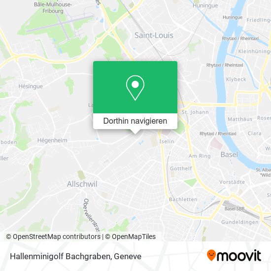 Hallenminigolf Bachgraben Karte