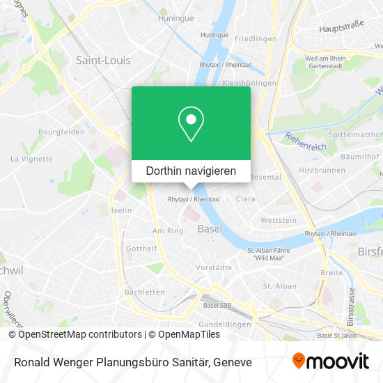 Ronald Wenger Planungsbüro Sanitär Karte