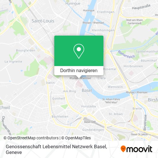 Genossenschaft Lebensmittel Netzwerk Basel Karte