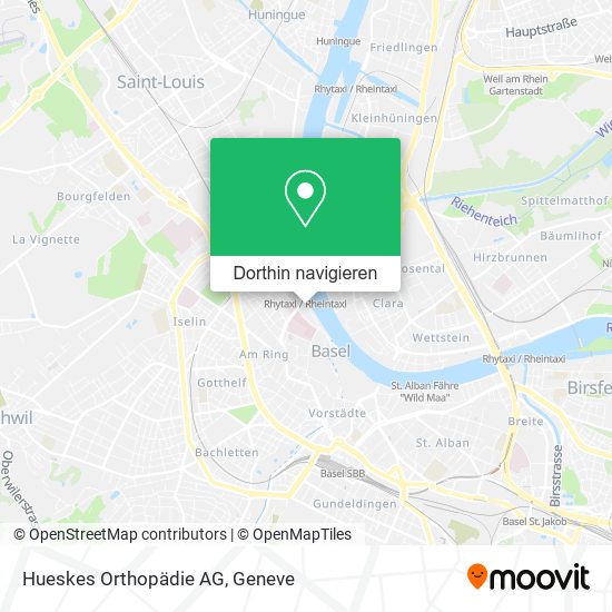 Hueskes Orthopädie AG Karte