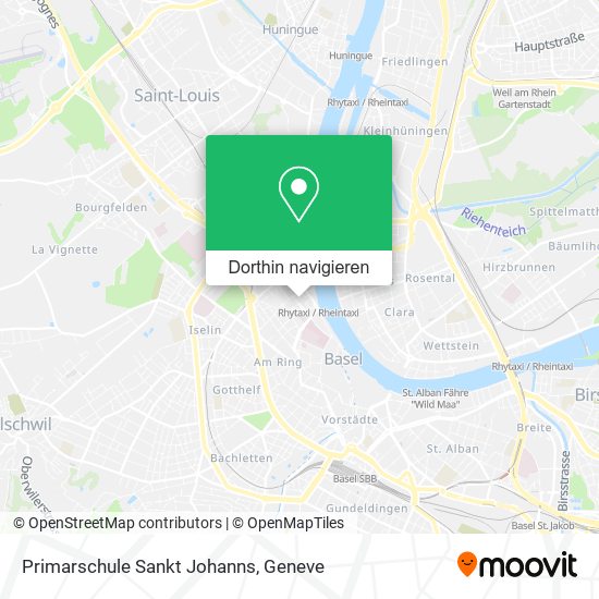 Primarschule Sankt Johanns Karte