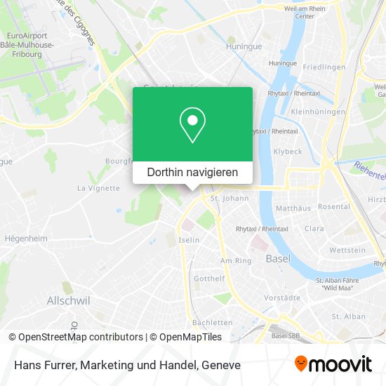 Hans Furrer, Marketing und Handel Karte