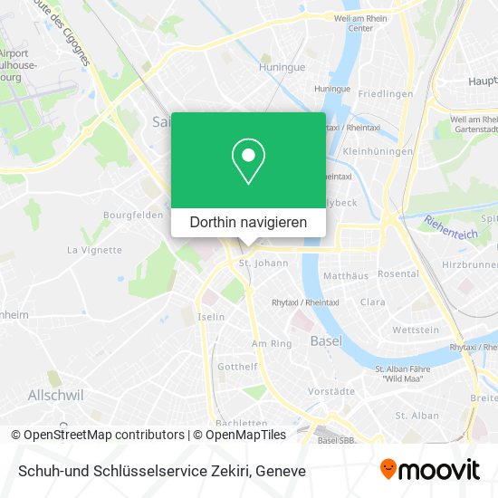 Schuh-und Schlüsselservice Zekiri Karte