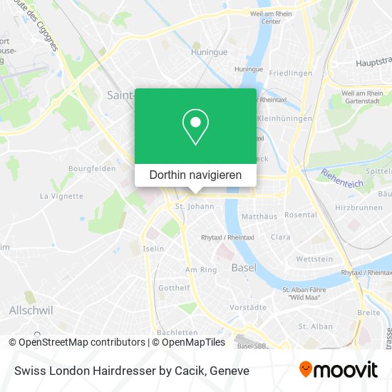 Swiss London Hairdresser by Cacik Karte