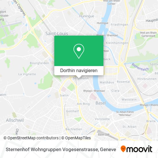 Sternenhof Wohngruppen Vogesenstrasse Karte