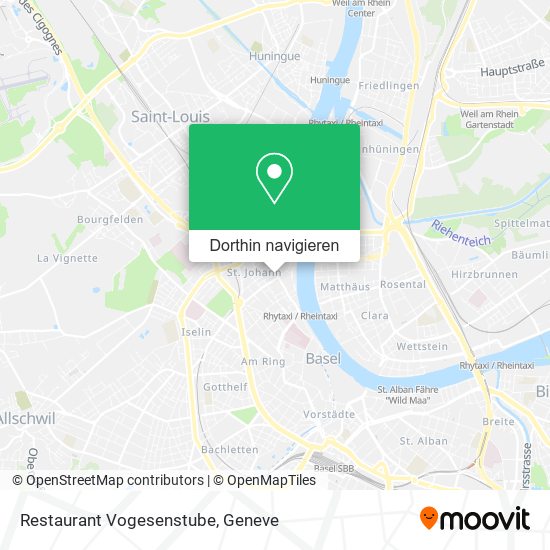 Restaurant Vogesenstube Karte